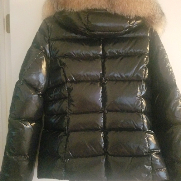 SAM Decade Fox Fur Trim Down Puffer Jacket - Picture 5 of 5